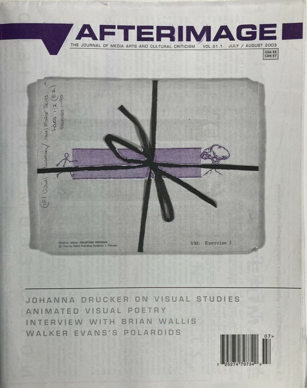 AFTERIMAGE magazine side cover  Vol 31 No  1  July/August 2003